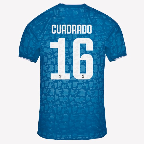 Maillot Football Juventus NO.16 Cuadredo Third 2019-20 Bleu
